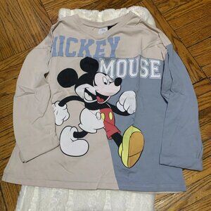 NEW ZARA GIRLS WOMEN DISNEY SHIRT TOP MICKEY MOUSE SZ 13/14